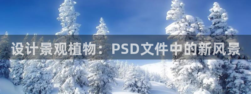 天顺娱乐网943994：设计景观植物：PSD文件中的新风景
